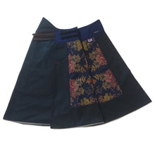 Load image into Gallery viewer, Luxurious Blue: Hand-Tailored Wax Cotton Riding Skirt - ShopCurious