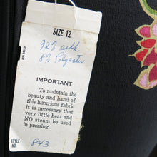 Load image into Gallery viewer, Elinor Simmons for Malcolm Starr Vintage late 1960s-early 1970s Exotic Floral Print with Gold Thread Maxi Dress - ShopCurious