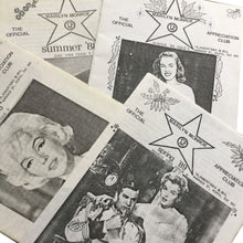 Load image into Gallery viewer, Four Booklets from Marilyn Monroe Fan Club England 1988/89 - shopcurious
