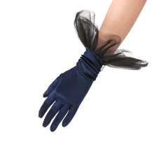 Load image into Gallery viewer, Melody - Satin Glove with Ballerina Tulle Cuff - shopcurious