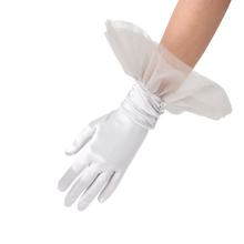 Load image into Gallery viewer, Melody - Satin Glove with Ballerina Tulle Cuff - shopcurious
