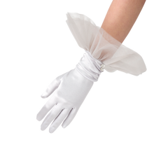 Load image into Gallery viewer, Melody - Satin Glove with Ballerina Tulle Cuff - shopcurious