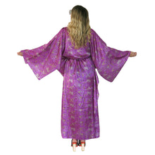 Load image into Gallery viewer, Mystique Kaftan - Violet with Velvet Trim - shopcurious