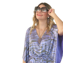 Load image into Gallery viewer, Mystique Kaftan - Lilac Liquid Swirl - shopcurious