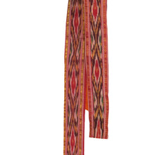 Load image into Gallery viewer, Nirvana Kimono Gown - Orange with Ikat Trim - shopcurious