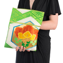 Load image into Gallery viewer, Paulownia: Upcycled Obi Envelope Clutch/Shoulder Bag - ShopCurious