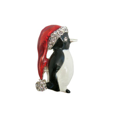 Load image into Gallery viewer, Christmas Penguin Brooch - shopcurious