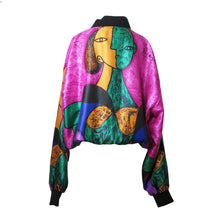 Load image into Gallery viewer, Picasso Vintage Blouson Style Bomber Jacket - ShopCurious