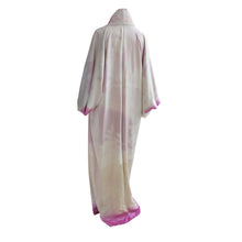 Load image into Gallery viewer, Plum and Ivory Floral Vintage Wedding Kimono - ShopCurious