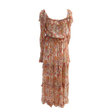 Load image into Gallery viewer, Puffy Sleeved Pre-Raphaelite Style Peach Dress - ShopCurious