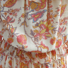Load image into Gallery viewer, Puffy Sleeved Pre-Raphaelite Style Peach Dress - ShopCurious
