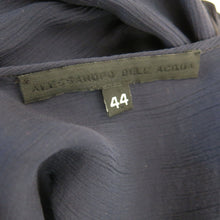 Load image into Gallery viewer, Preloved Alessandro dell’Acqua Black and Midnight Blue Silk Chiffon Evening Dress - ShopCurious