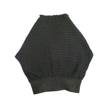 Load image into Gallery viewer, Preloved Sleeveless Black and Metallic Knit Crossover Glitter Jumper/Tank - ShopCurious