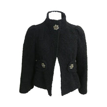 Load image into Gallery viewer, Preloved Nanette Lapore Black Bouclé Alpaca Mix Evening Jacket - ShopCurious