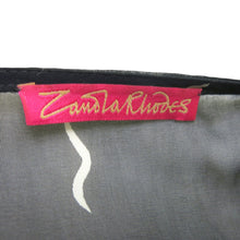 Load image into Gallery viewer, Preloved Zandra Rhodes for M&S Black and Cream Kaftan Top - ShopCurious