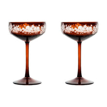 Load image into Gallery viewer, Isadora Champagne Saucer - Toffee Brown Pair - shopcurious
