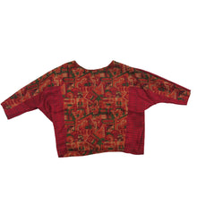 Load image into Gallery viewer, Elysium Top - Reversible Burgundy/Multicolour - shopcurious
