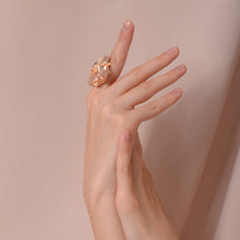 Load image into Gallery viewer, Rose Gold FOLD Open Ring - ShopCurious