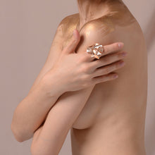 Load image into Gallery viewer, Rose Gold FOLD Open Ring - ShopCurious
