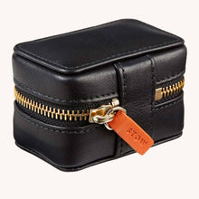 Load image into Gallery viewer, Amelia Leather 3-piece Jewellery Storage Gift Set - Jet & Soft Sand - shopcurious