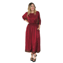 Load image into Gallery viewer, Samsara Skirt - Reversible Burgundy/Multicolour - shopcurious