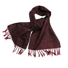 Load image into Gallery viewer, Men’s Scarf – Vintage Tootal Grosvenor, Burgundy Swirls - shopcurious