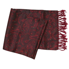 Load image into Gallery viewer, Men’s Scarf – Vintage Tootal Grosvenor, Burgundy Swirls - shopcurious