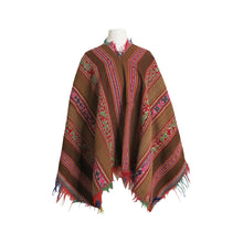 Load image into Gallery viewer, Handwoven South American Rainbow Poncho - ShopCurious