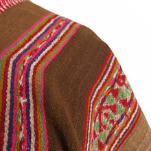 Load image into Gallery viewer, Handwoven South American Rainbow Poncho - ShopCurious