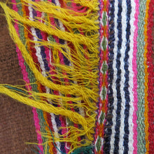 Load image into Gallery viewer, Handwoven South American Rainbow Poncho - ShopCurious
