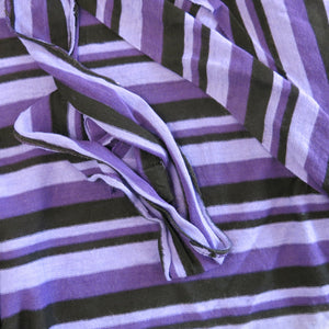 DIY Vintage Biba Fabric Bundle: Purple Striped Jersey - ShopCurious