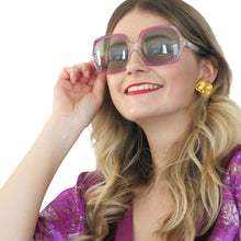 Load image into Gallery viewer, Mystique Kaftan - Violet with Velvet Trim - shopcurious