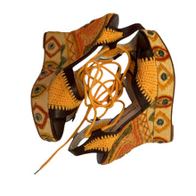 Load image into Gallery viewer, Melong - Preloved Terry de Havilland Crocheted and Embroidered Wedge Sandals - shopcurious