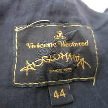 Load image into Gallery viewer, Pre-loved Vivienne Westwood Anglomania Black Belted Metallic Stripe Dress - shopcurious