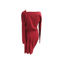 Load image into Gallery viewer, Vivienne Westwood Anglomania Russet Red Asymmetric Fond Dress - ShopCurious