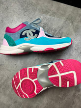 Load image into Gallery viewer, Preloved Chanel Running Shoes in Pink/Blue - shopcurious