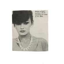 Load image into Gallery viewer, 1960s Biba Mother of Pearl Earrings - ShopCurious
