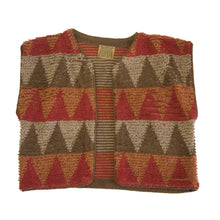 Load image into Gallery viewer, Vintage Biba Bouclé Wool Waistcoat – Orange - ShopCurious