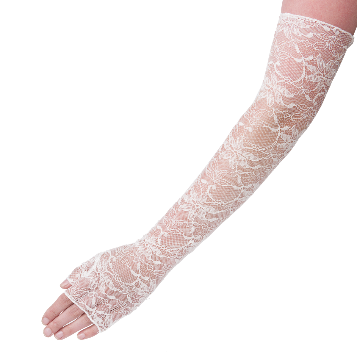 Serena Fingerless Lace Opera Glove main image 0