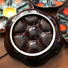 Load image into Gallery viewer, Vallauris Oyster Fat Lava Majolica Plate - ShopCurious