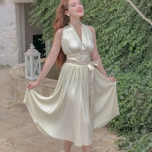 Load image into Gallery viewer, Marilyn Monroe's Iconic Ivory Subway Dress from "The seven year itch" Handmade to Order 1950s Vintage Style - shopcurious