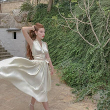 Load image into Gallery viewer, Marilyn Monroe's Iconic Ivory Subway Dress from "The seven year itch" Handmade to Order 1950s Vintage Style - shopcurious