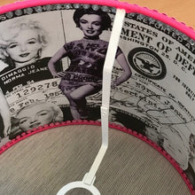 Load image into Gallery viewer, Marilyn Monroe Themed Lamp and Lampshade - shopcurious