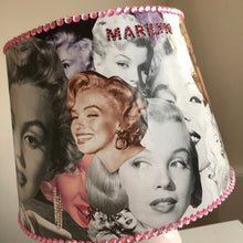 Load image into Gallery viewer, Marilyn Monroe Themed Lamp and Lampshade - shopcurious