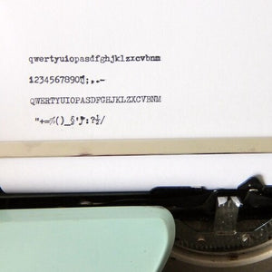 Baby Blue Remington Vintage Streamliner Typewriter - shopcurious
