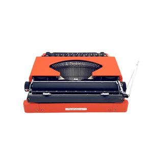 Silver-Reed SR 100 Orange Working Typewriter - shopcurious