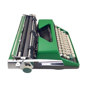 Olympia SM7 Deluxe Green Vintage Typewriter - shopcurious