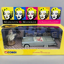 Load image into Gallery viewer, Marilyn Monroe '55 T-Bird by Corgi No. 39902 -1955 Ford Thunderbird from The Seven Year Itch Figurine MIB 1/32 Scale Diecast Car - shopcurious
