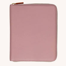 Load image into Gallery viewer, The First Class Leather Tech Case - Dusky Pink &amp; Soft Sand - shopcurious
