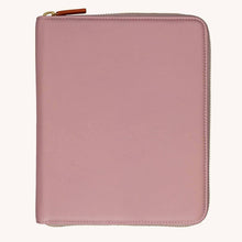 Load image into Gallery viewer, The First Class Leather Tech Case - Dusky Pink & Soft Sand - shopcurious